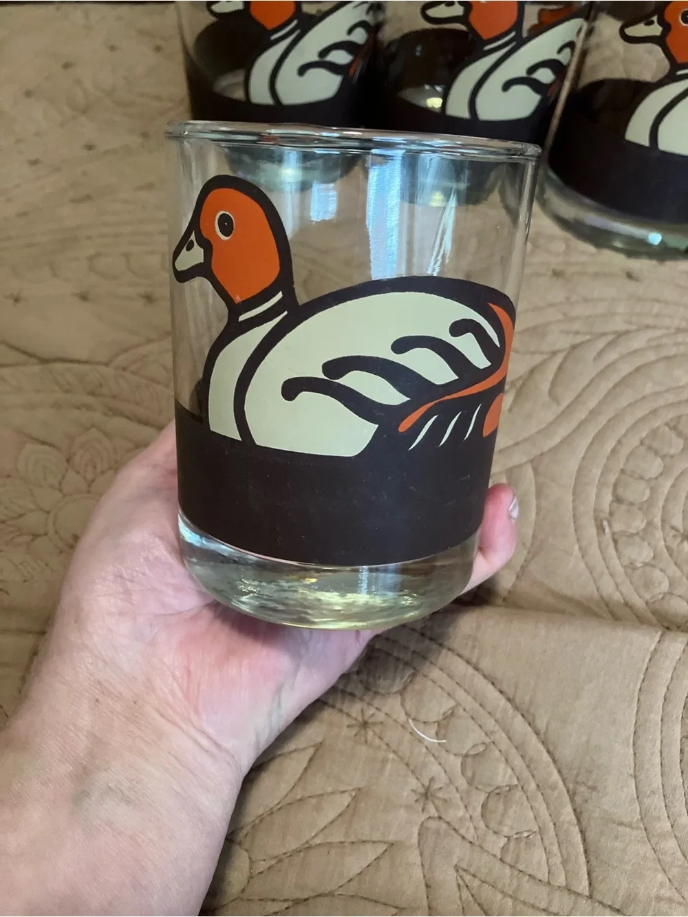 Set of Georges Briard “Decoy Gallery” Mallard Greenwinged Duck Whiskey Glasses